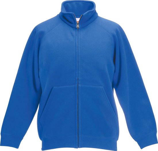 Fruit Of The Loom Kinder / Enfants Unisex Poly- Veste de survêtement en Katoen ( Blauw royal)