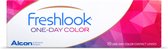 -0.50 - FreshLook® One-Day Blue - 10 pack - Daglenzen - Kleurlenzen - Blauw