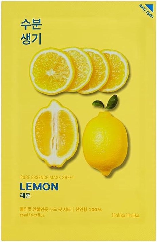 Foto: Holika holika lemon pure essence mask sheet tonizuj c pl t nkov maska