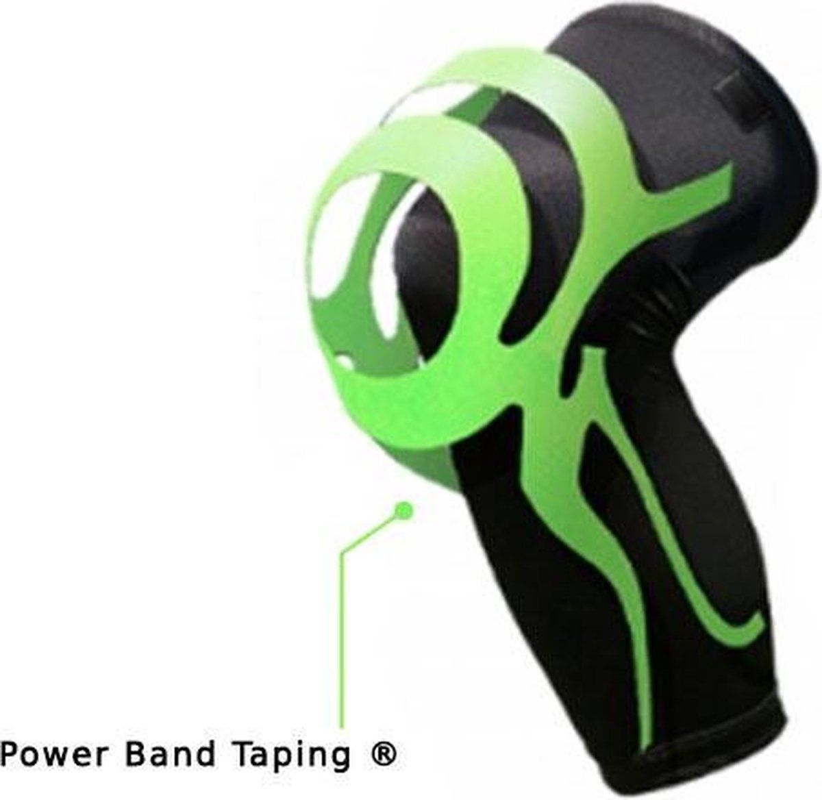 Sport Kniebrace - Links & Rechts te gebruiken - met Power Band Taping - Orione Kniebandage - Maat M