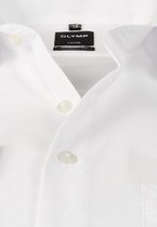OLYMP Luxor modern fit overhemd - wit - Strijkvrij - Boordmaat: 45