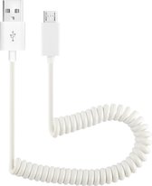 Micro USB Data Sync Lader Coiled Kabel voor Samsung Galaxy S IV / i9500 / i9300 / N7100, Nokia Lumia Series, LG Optimus Series, Sony Xperia Series etc. Lengte: 27.5cm (kan uitgerekt worden to