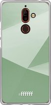 Nokia 7 Plus Hoesje Transparant TPU Case - Fresh Geometric #ffffff