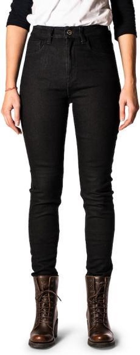ROKKER Rokkertech High Waist Black Motorcycle Jeans L30/W36