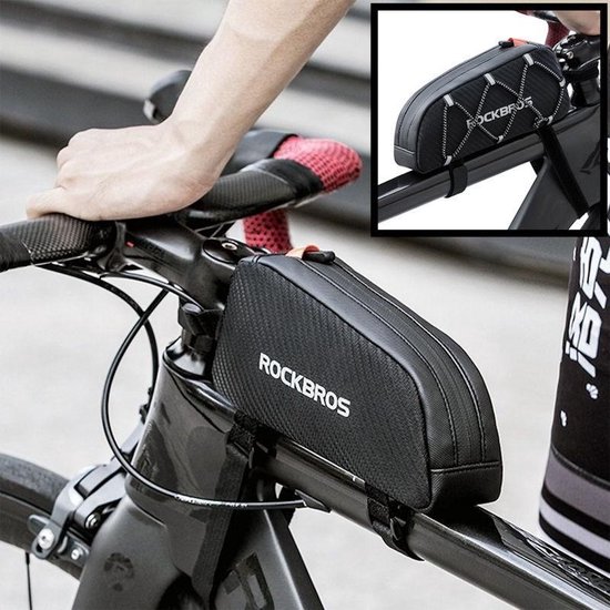 Decopatent® PRO Fiets Frametas - Smalle Fietstas voor bovenop fietsframe - Waterdicht - Racefiets - Koersfiets - MTB - Ebike fiets