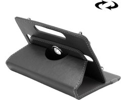 ENKAY 10 inch Tablets lederen hoesje Crazy Horse structuur 360 graden draaibaar beschermings hoesje Shell met houder voor Asus ZenPad 10 Z300C, Huawei MediaPad M2 10.0-A01W, Cube IWORK10(zwart)