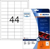 Etiket herma 4572 48.3x25.4mm 880st folie wit | Blister a 20 vel