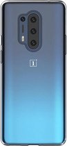 Shop4 - OnePlus 8 Pro Hoesje - Zachte Back Case Transparant