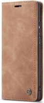 CASEME - Samsung Galaxy A21s Retro Wallet Case - Bruin