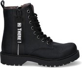 Braqeez Belle Boot Meisjes Laarzen - Zwart - Leer - Ritssluiting