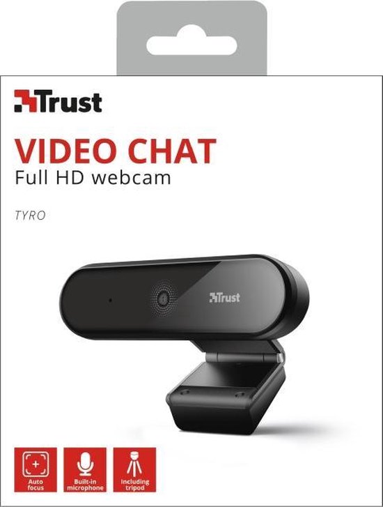 Trust Tyro – Full HD Webcam - Zwart | bol.com