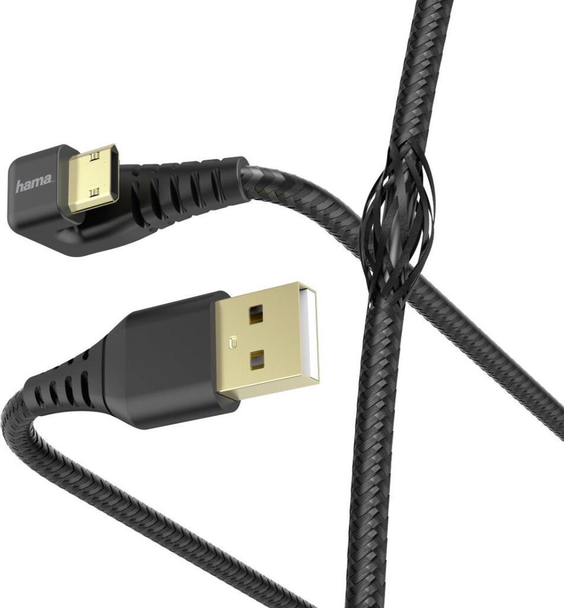 Hama Oplaad-/gegevenskabel Gamer USB-A - Micro-USB 1,5 M Zwart