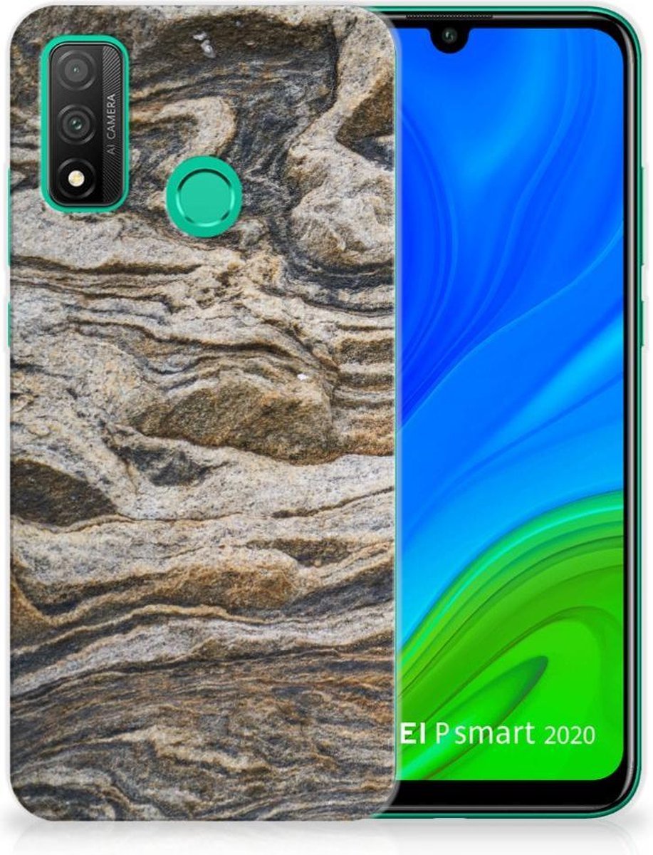Back Cover voor Huawei P Smart 2020 TPU Siliconen Hoesje Steen