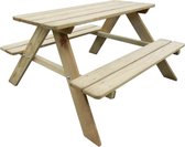 vidaXL Picknicktafel voor kinderen -grenenhout - 89x89,6x50,8 cm