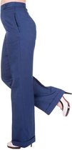 Dancing Days Wijde broek -XS- FULL MOON Blauw