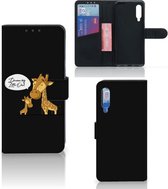 Wallet Book Case Xiaomi Mi 9 GSM Hoesje Giraffe