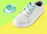 Schoenveters mint/wit kleurverloop - sneaker veters 120cm