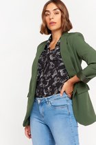 LOLALIZA Klassieke blazer - Khaki - Maat 42