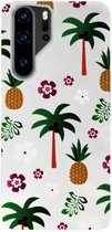 ADEL Siliconen Back Cover Softcase Hoesje Geschikt voor Huawei P30 Pro - Ananas Palmbomen