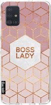 Casetastic Samsung Galaxy A51 (2020) Hoesje - Softcover Hoesje met Design - Boss Lady Print