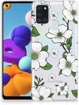 Trendy Telefoonhoesjes Geschikt voor Samsung Galaxy A21s Smartphone hoesje Dogwood Flowers
