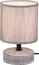 LED Tafellamp - Trion Maria - E14 Fitting - Rond - Mat Bruin - Keramiek - BSE