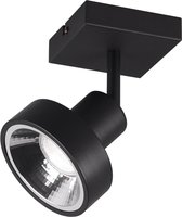 LED Plafondspot - Trion Leonida - GU10 Fitting - 1-lichts - Vierkant - Mat Zwart - Aluminium