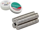 Super sterke magneten - 8 x 2 mm (10-stuks) - Rond - Neodymium - Koelkast magneten - Whiteboard magneten – Klein - Ronde - 8x2mm