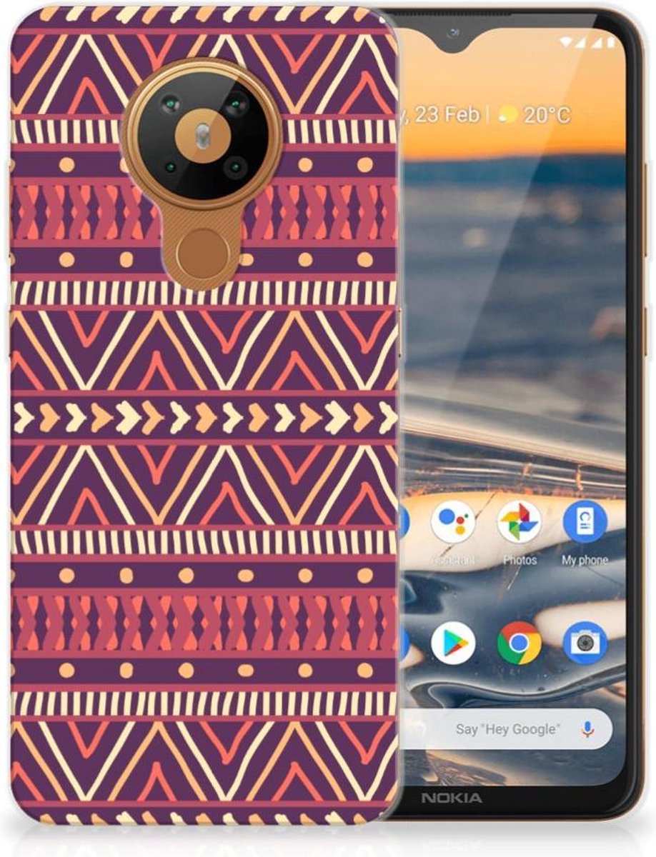 Nokia 5.3 TPU bumper Aztec Paars