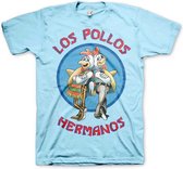 Breaking Bad Heren Tshirt -M- Los Pollos Hermanos Blauw