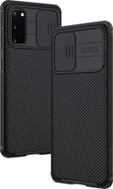 Let op type!! Voor Galaxy S20 / S20 5G NILLKIN Black Mirror Pro Series Camshield Full Coverage Stofbestendige krasbestendige mobiele telefoon case (Zwart)