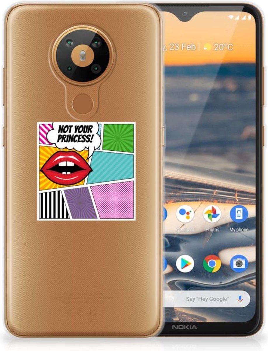 Nokia 5.3 Silicone Back Cover Popart Princess