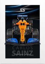 Carlos Sainz (McLaren F1 2020) - Foto op Posterpapier - 29.7 x 42 cm (A3)
