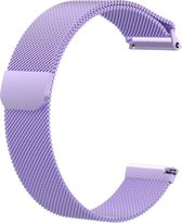 Let op type!! Voor Fitbit Versa Milanese Vervanging Pols Band Watchband  Size:L(Paars)