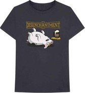 Disenchantment - Pig Heren T-shirt - S - Grijs