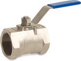 Mega 1-delige Kogelkraan RVS 316 3/8" binnendraad 40bar licht