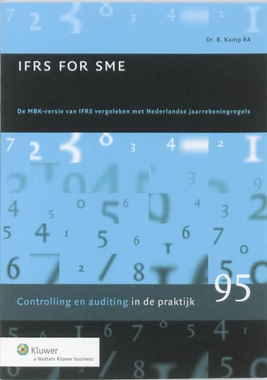Cover van het boek 'IFRS for SME' van B. Kamp
