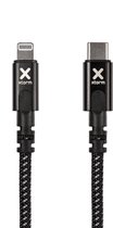 Xtorm Original 60W Gevlochten USB-C naar Lightning Kabel 3 Meter Zwart