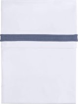Baby's Only Ledikant laken breed gebreide bies - Indigo/Wit - 120x150 cm - 100% egyptisch katoen