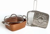 Kupferstich 4 delige koperen multipan 24118