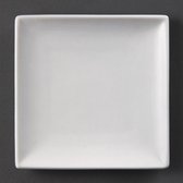 Assiettes carrées Olympia Whiteware | 14x14 cm | 12 pièces