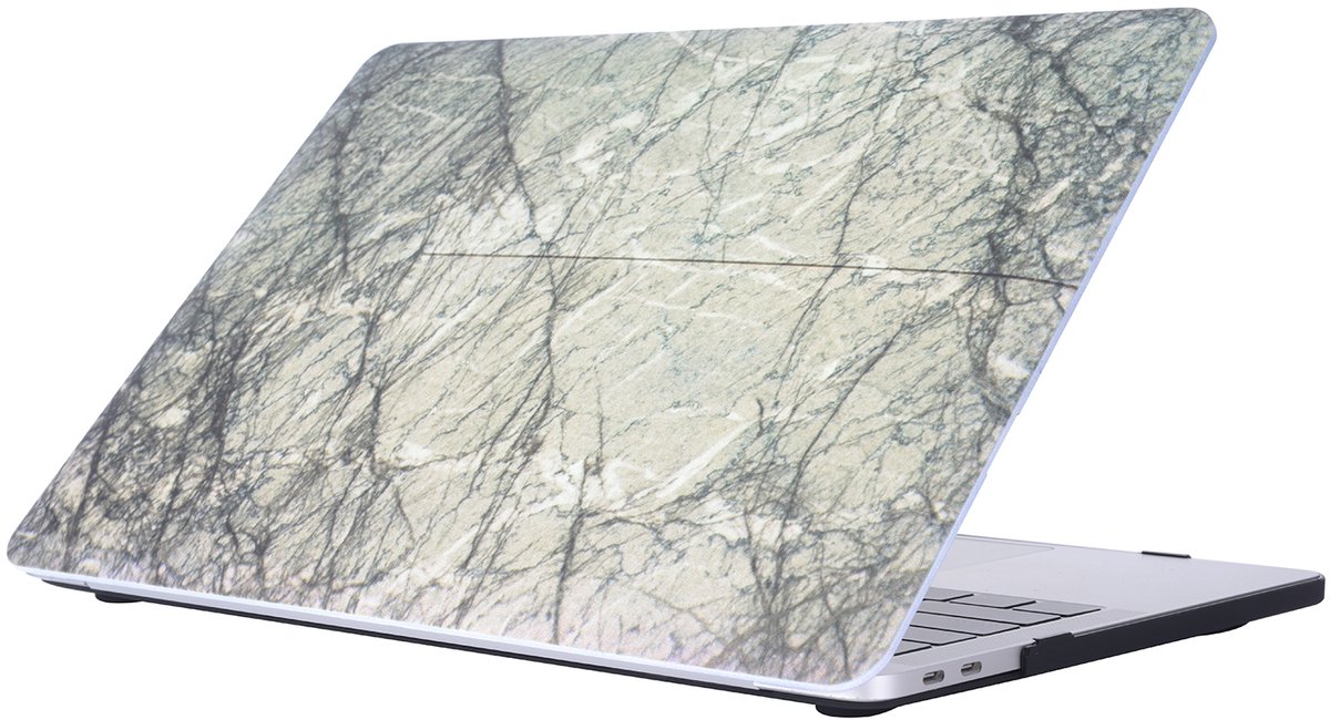 Mobigear Laptophoes geschikt voor Apple MacBook Pro 15 Inch (2016-2019) Hoes Hardshell Laptopcover MacBook Case | Mobigear Marble - Model 16 - Model A1707 / A1990