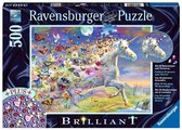 Ravensburger 15046 puzzel Contourpuzzel 500 stuk(s) Dieren