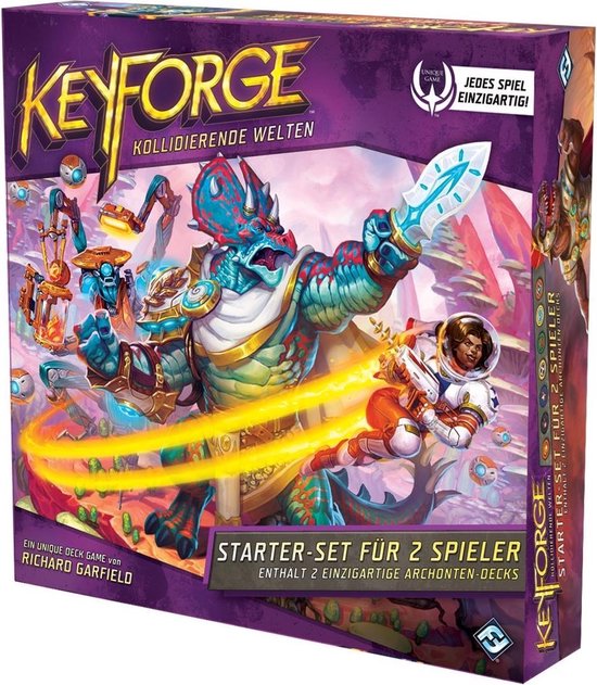 Thumbnail van een extra afbeelding van het spel Keyforge Worlds Collide 2-Player Starter