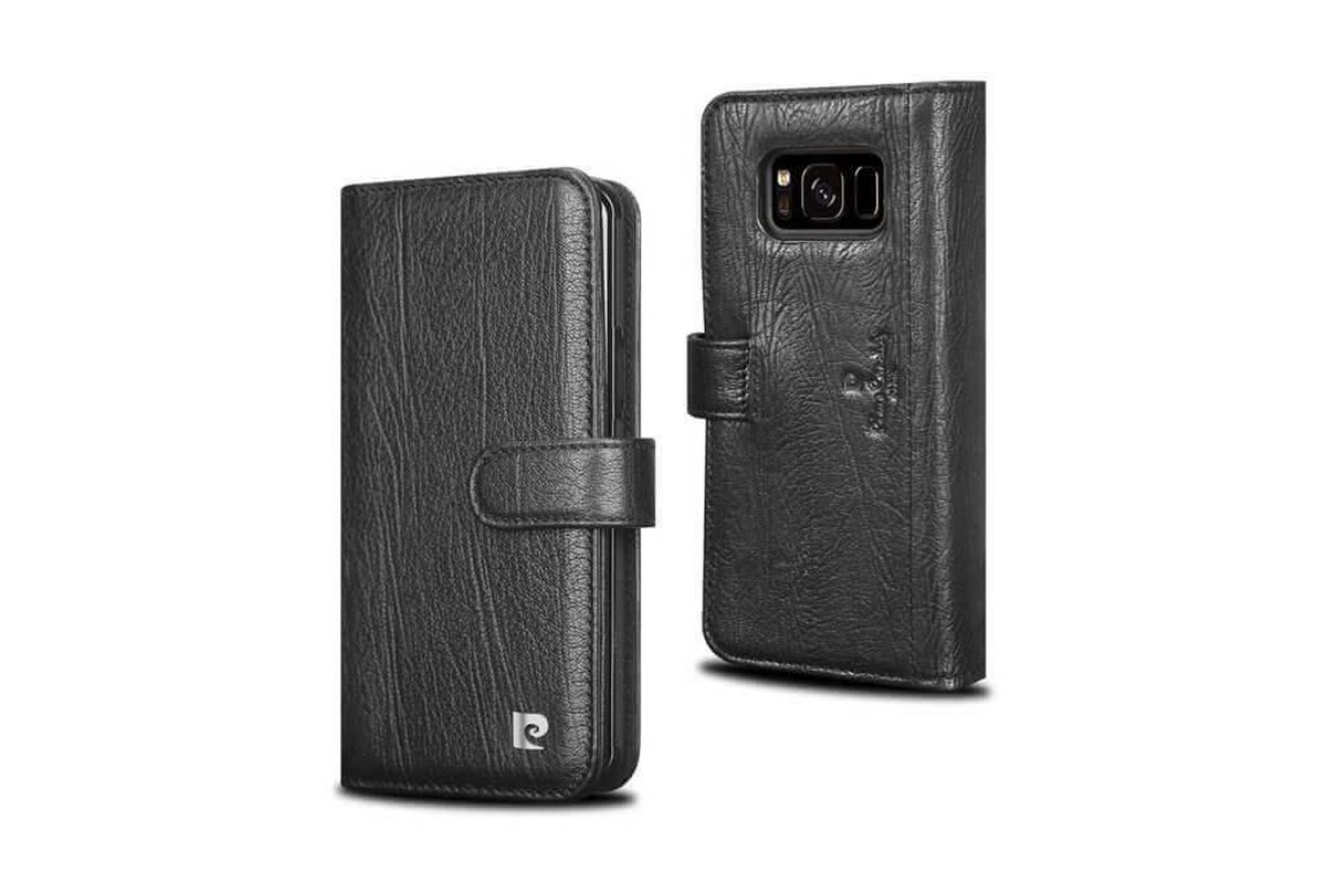 Samsung Galaxy S10 hoesje - Pierre Cardin - Zwart - Leer