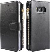 Xssive Wallet Book Case met Ritsvak voor Samsung Galaxy S10e - Zwart