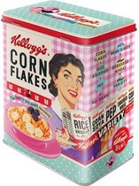 Boîte de conserve Kellogg's Cornflakes Happy Hostess