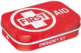 First Aid Red Mintboxje 4 x 6 x 1,6 cm.