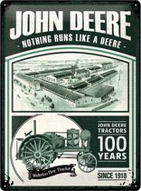 Wandbord - John Deere 100 years -30x40-