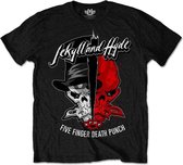 Five Finger Death Punch Heren Tshirt -S- Jekyll & Hyde Zwart